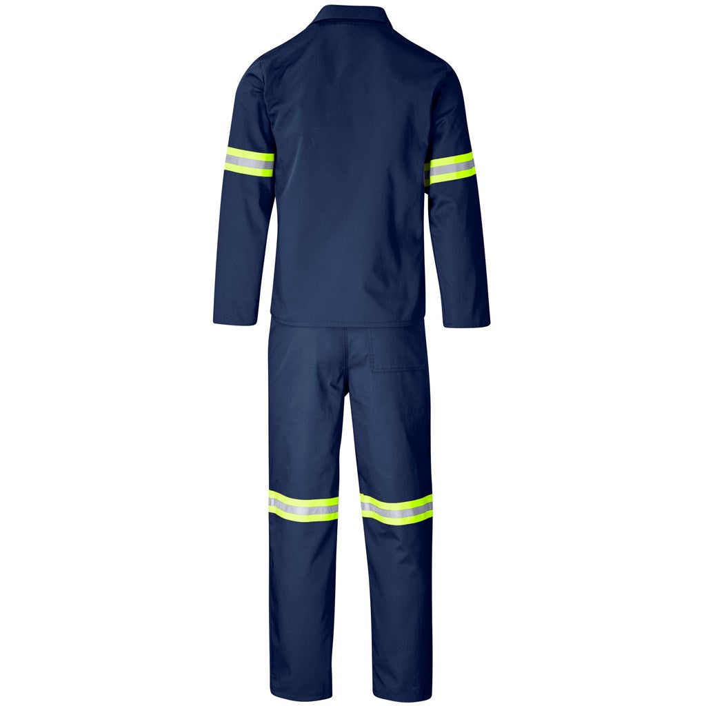 Trade Polycotton Conti Suit - Reflective Arms & Legs - Yellow Tape