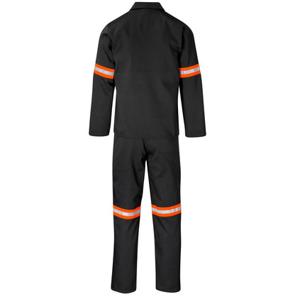 Trade Polycotton Conti Suit - Reflective Arms & Legs - Orange Tape