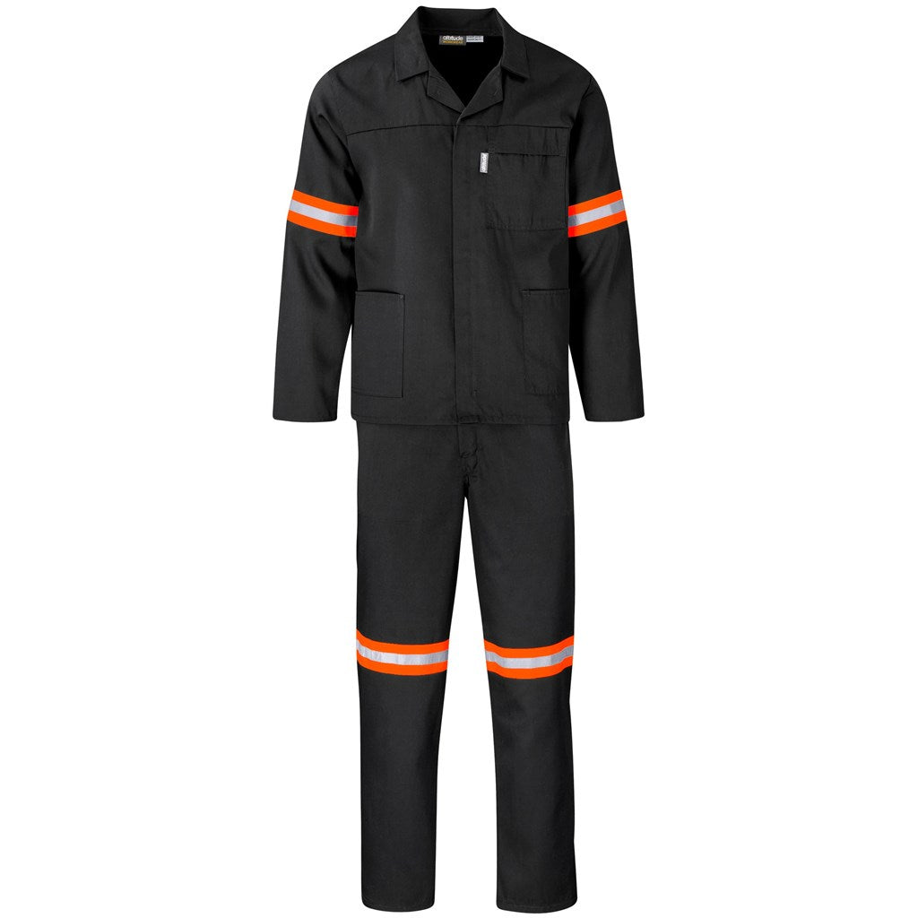 Trade Polycotton Conti Suit - Reflective Arms & Legs - Orange Tape