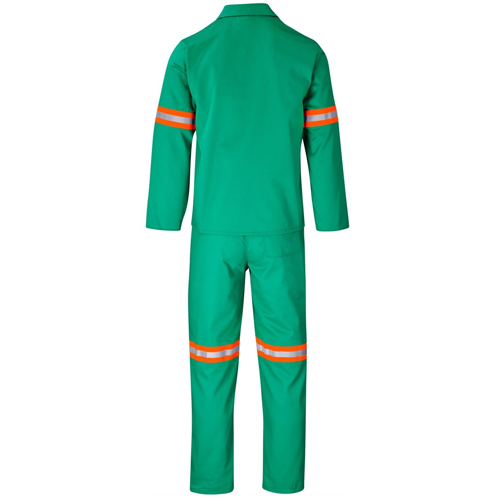 Trade Polycotton Conti Suit - Reflective Arms & Legs - Orange Tape