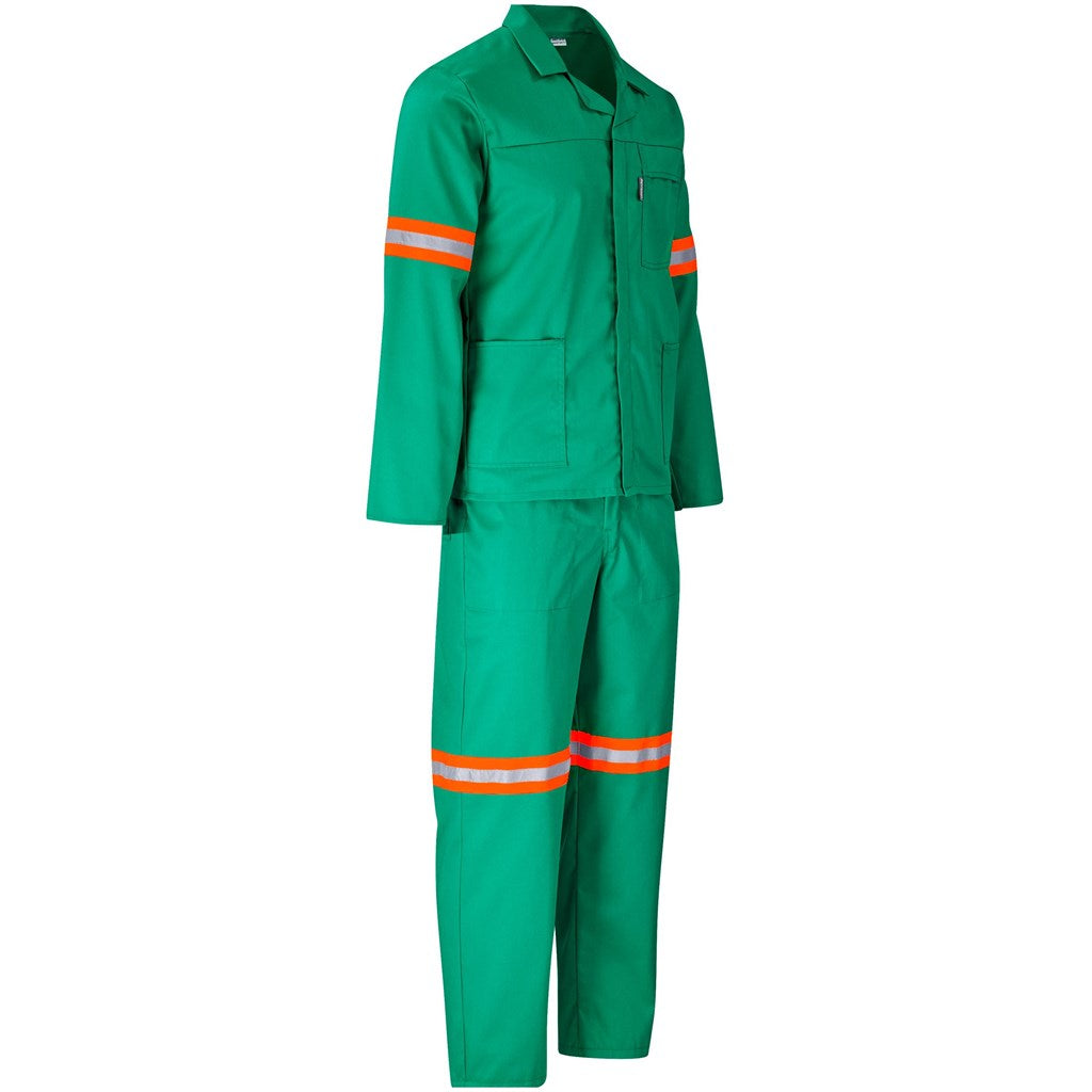 Trade Polycotton Conti Suit - Reflective Arms & Legs - Orange Tape