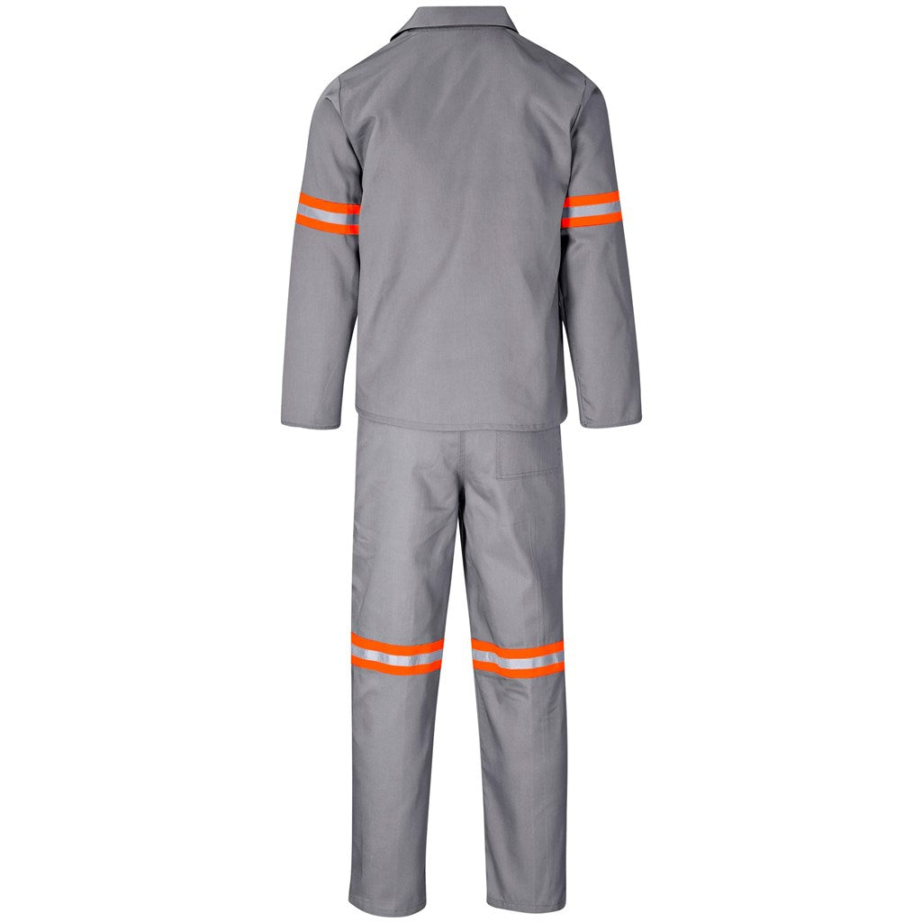 Trade Polycotton Conti Suit - Reflective Arms & Legs - Orange Tape