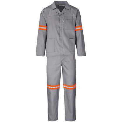 Trade Polycotton Conti Suit - Reflective Arms & Legs - Orange Tape