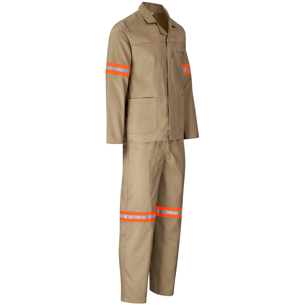 Trade Polycotton Conti Suit - Reflective Arms & Legs - Orange Tape