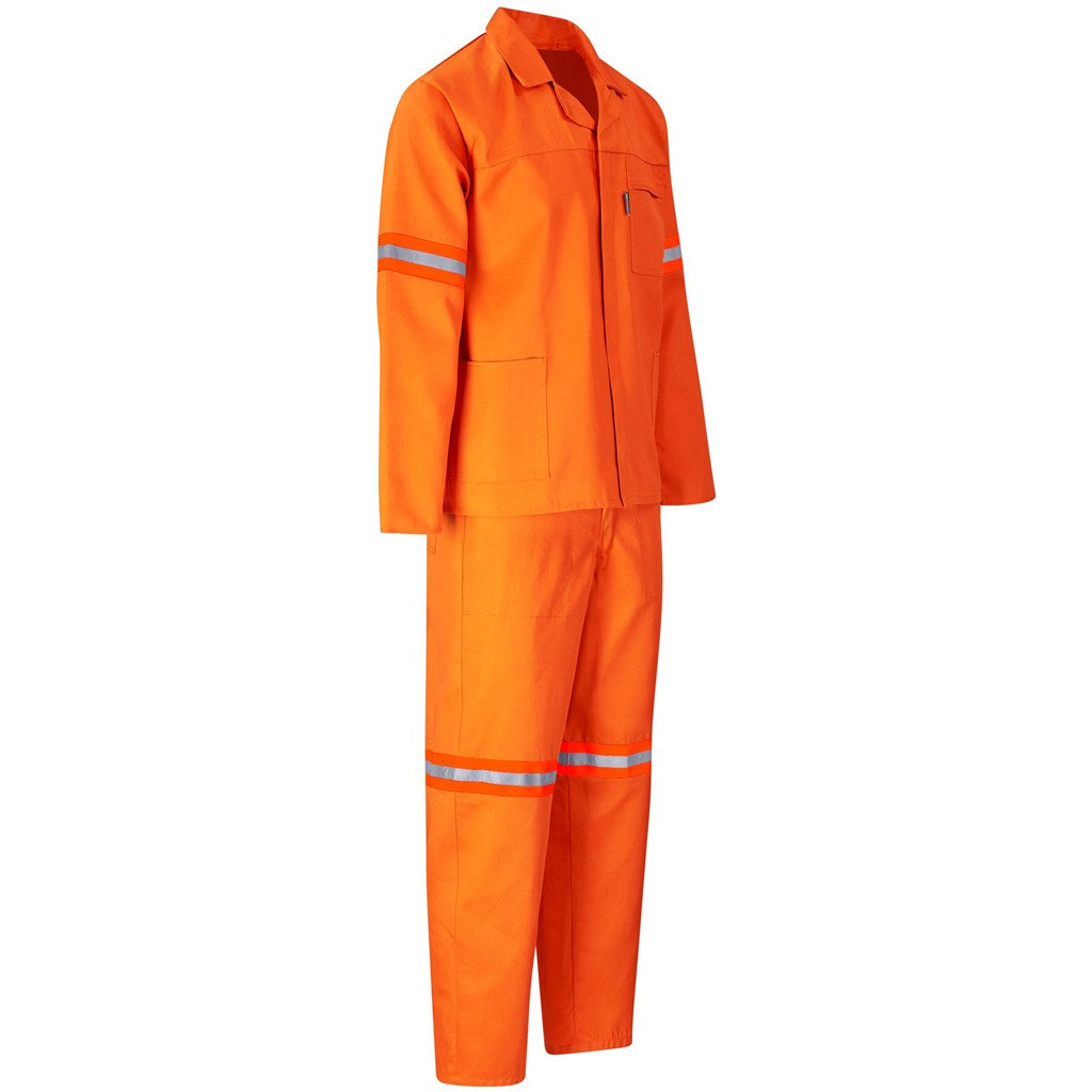 Trade Polycotton Conti Suit - Reflective Arms & Legs - Orange Tape