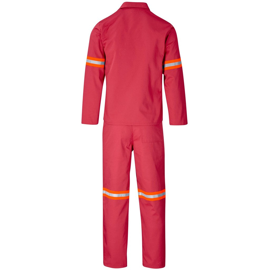 Trade Polycotton Conti Suit - Reflective Arms & Legs - Orange Tape