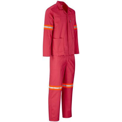 Trade Polycotton Conti Suit - Reflective Arms & Legs - Orange Tape