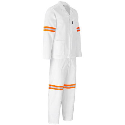 Trade Polycotton Conti Suit - Reflective Arms & Legs - Orange Tape