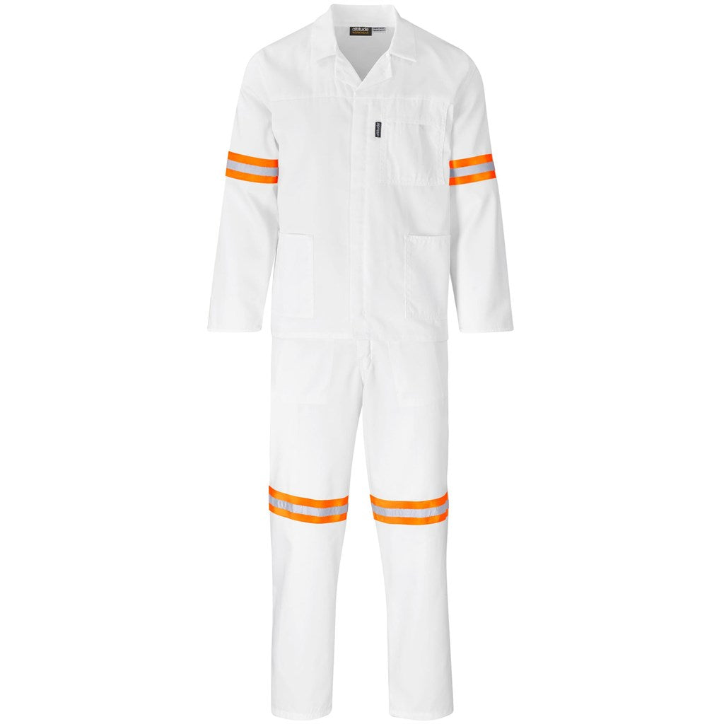 Trade Polycotton Conti Suit - Reflective Arms & Legs - Orange Tape