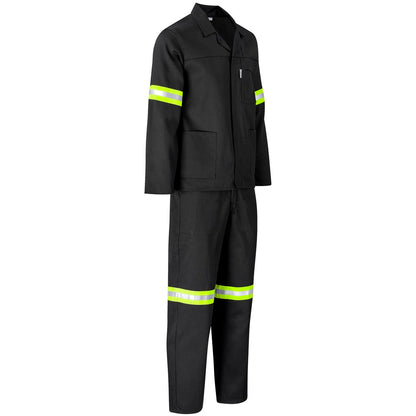 Trade Polycotton Conti Suit - Reflective Arms, Legs & Back - Yellow Tape