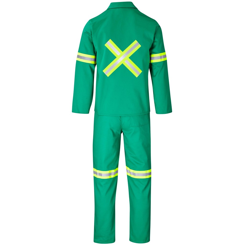 Trade Polycotton Conti Suit - Reflective Arms, Legs & Back - Yellow Tape