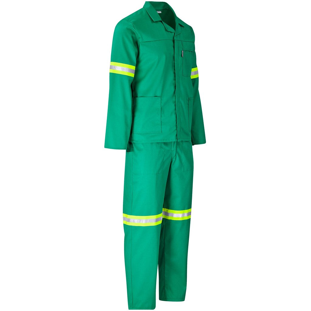 Trade Polycotton Conti Suit - Reflective Arms, Legs & Back - Yellow Tape