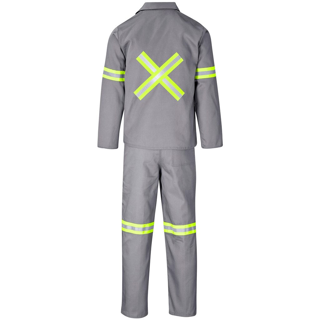 Trade Polycotton Conti Suit - Reflective Arms, Legs & Back - Yellow Tape