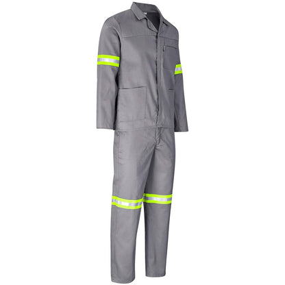 Trade Polycotton Conti Suit - Reflective Arms, Legs & Back - Yellow Tape