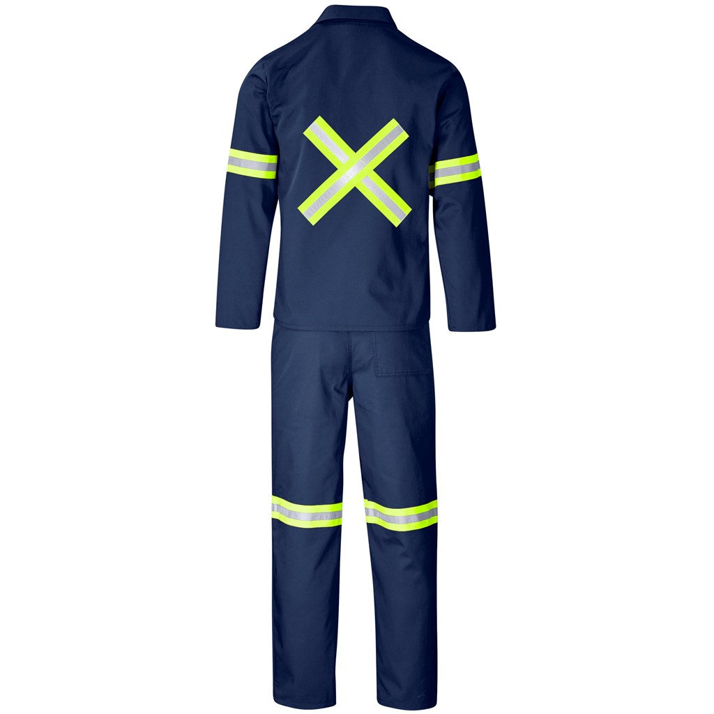 Trade Polycotton Conti Suit - Reflective Arms, Legs & Back - Yellow Tape