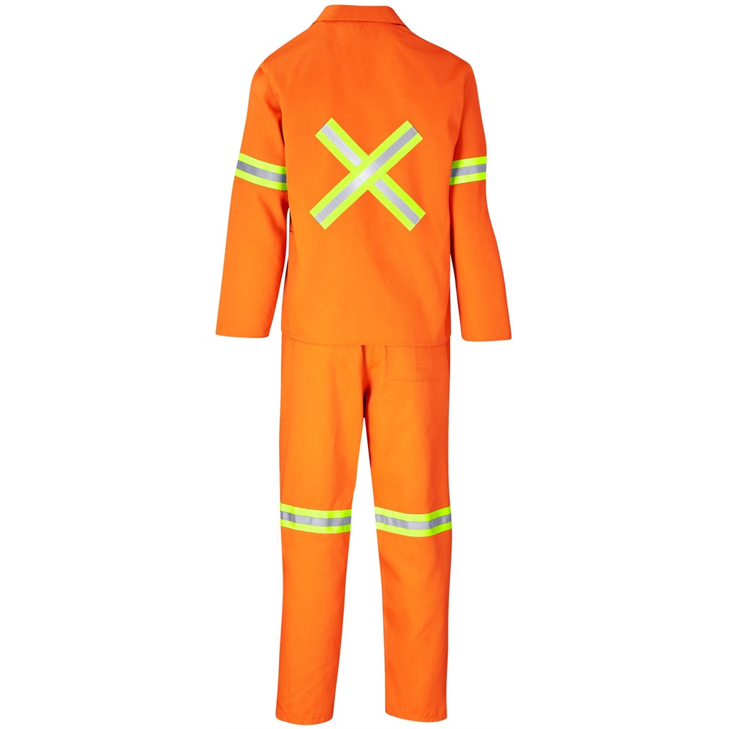 Trade Polycotton Conti Suit - Reflective Arms, Legs & Back - Yellow Tape