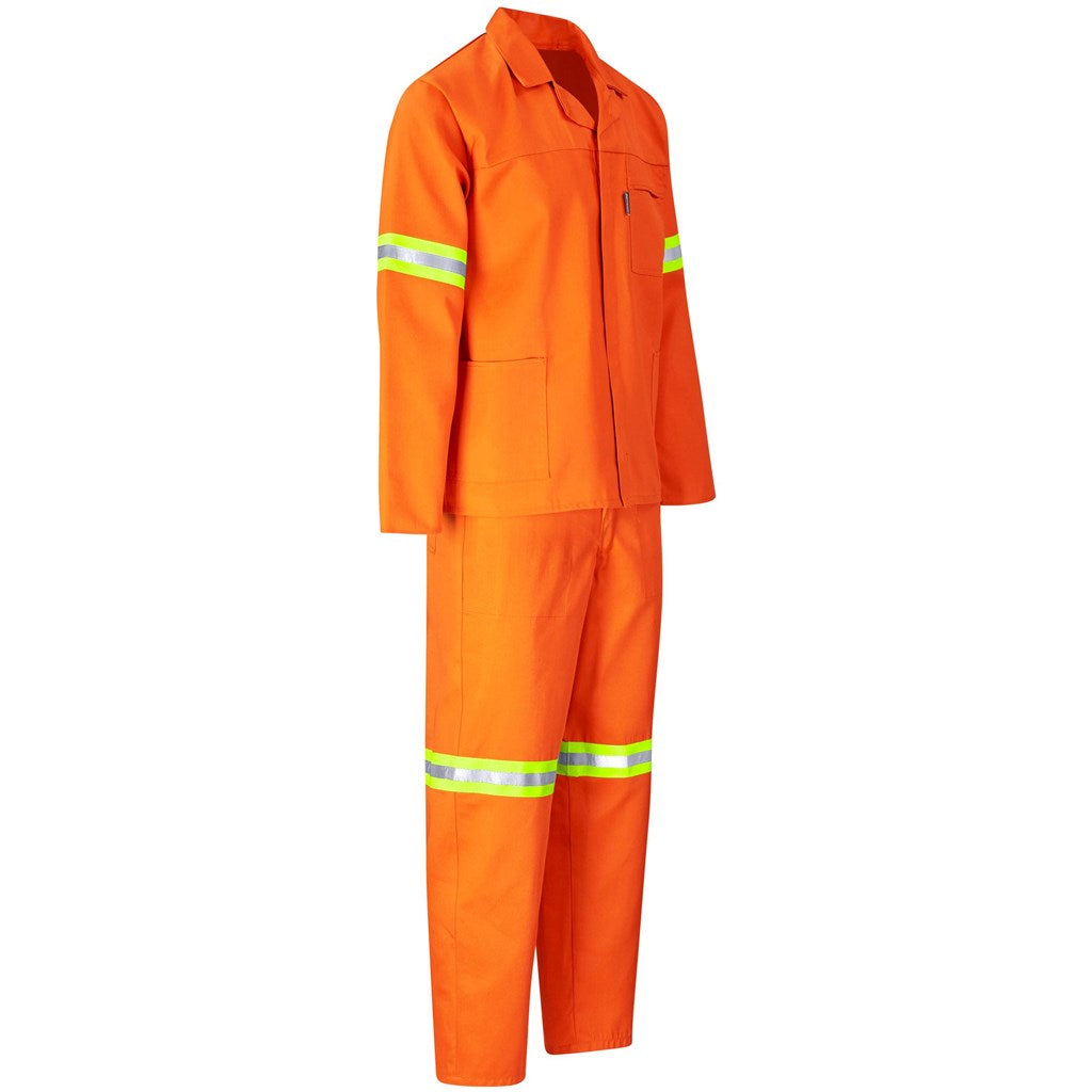 Trade Polycotton Conti Suit - Reflective Arms, Legs & Back - Yellow Tape