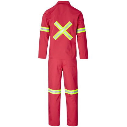 Trade Polycotton Conti Suit - Reflective Arms, Legs & Back - Yellow Tape