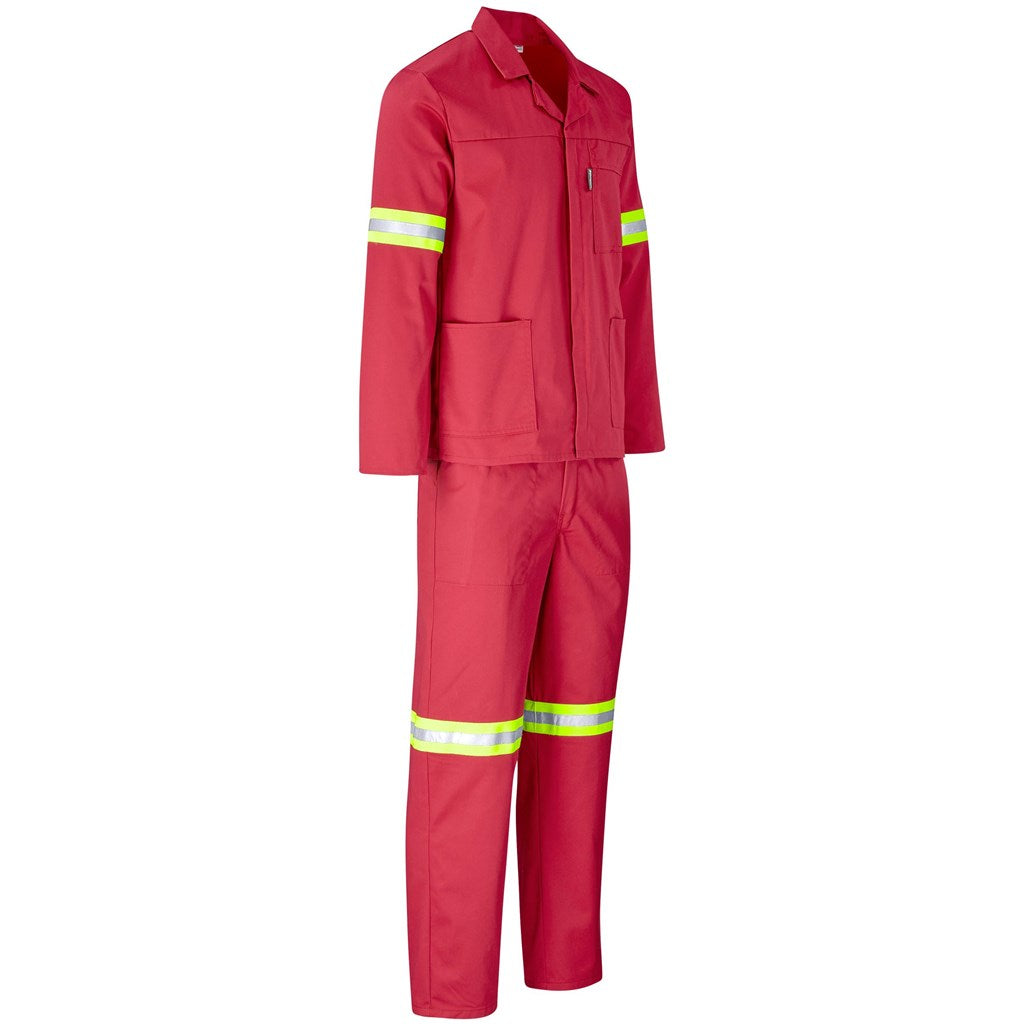 Trade Polycotton Conti Suit - Reflective Arms, Legs & Back - Yellow Tape