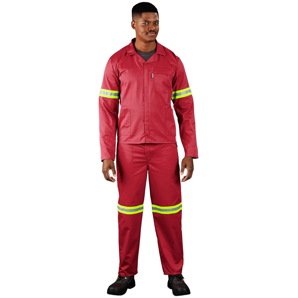 Trade Polycotton Conti Suit - Reflective Arms, Legs & Back - Yellow Tape