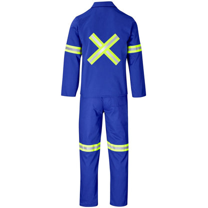 Trade Polycotton Conti Suit - Reflective Arms, Legs & Back - Yellow Tape