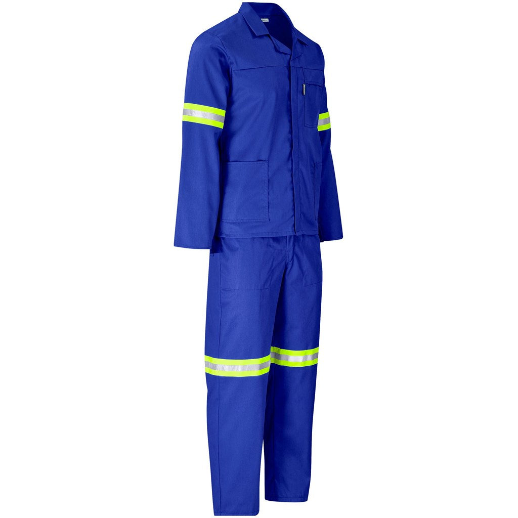 Trade Polycotton Conti Suit - Reflective Arms, Legs & Back - Yellow Tape