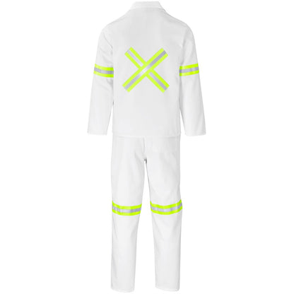 Trade Polycotton Conti Suit - Reflective Arms, Legs & Back - Yellow Tape