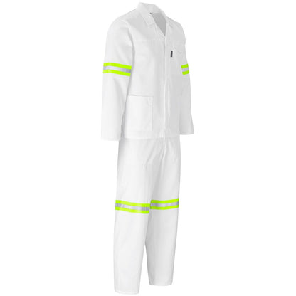 Trade Polycotton Conti Suit - Reflective Arms, Legs & Back - Yellow Tape