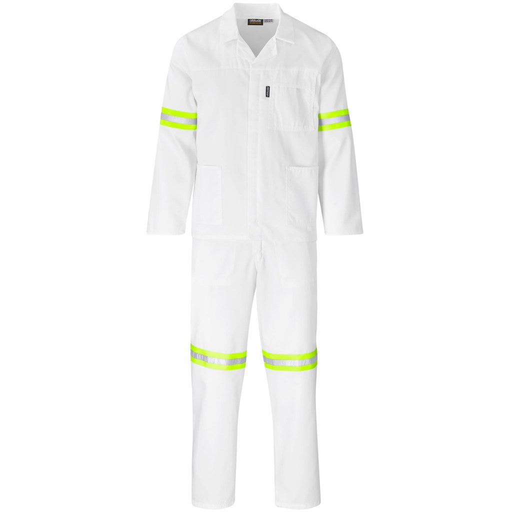 Trade Polycotton Conti Suit - Reflective Arms, Legs & Back - Yellow Tape