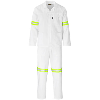 Trade Polycotton Conti Suit - Reflective Arms, Legs & Back - Yellow Tape