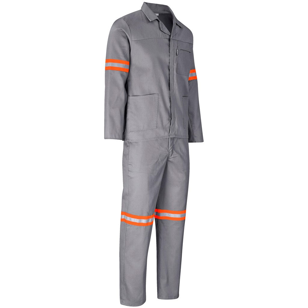 Trade Polycotton Conti - Suit Reflective Arms, Legs & Back - Orange Tape