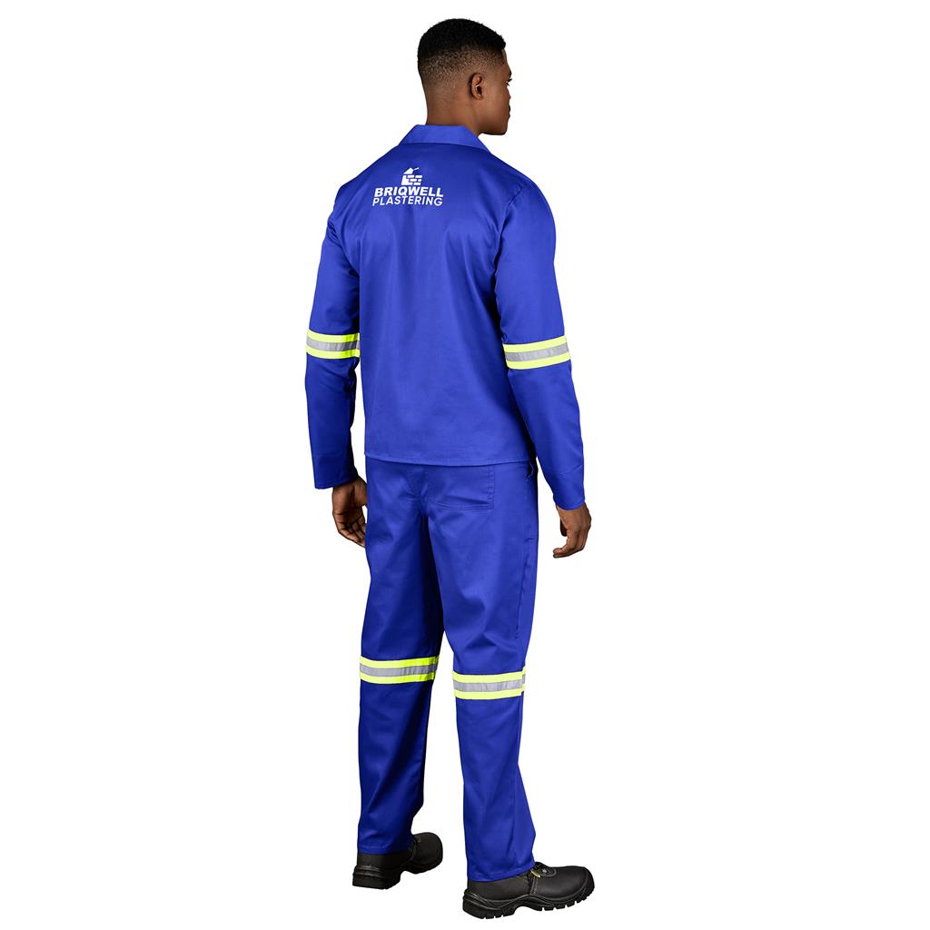 Trade Polycotton Conti Suit - Reflective Arms & Legs - Yellow Taped