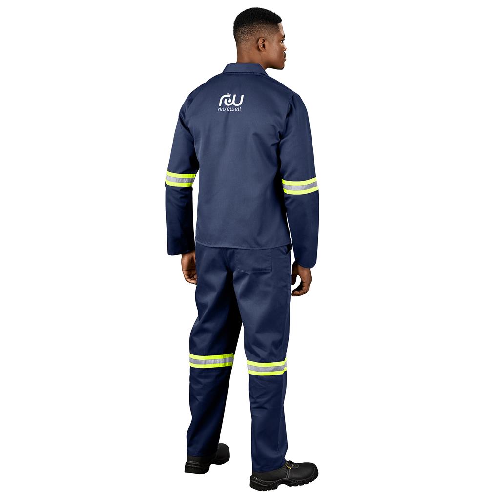 Trade Polycotton Conti Suit - Reflective Arms & Legs - Yellow Taped