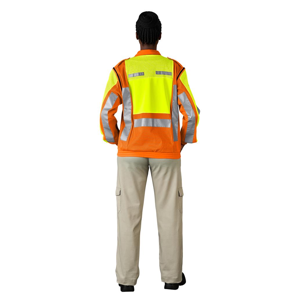 Metro Two-Tone Hi-Viz Reflective Zip-Off Jacket