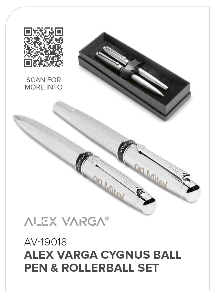 Alex Varga Cygnus Ball Pen & Rollerball Set