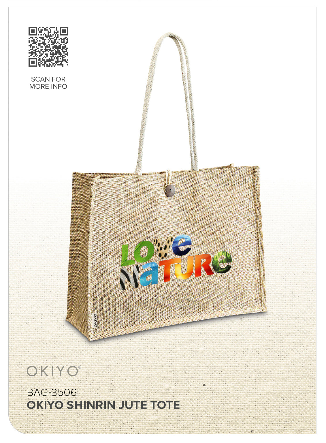 Okiyo Shinrin Jute Tote
