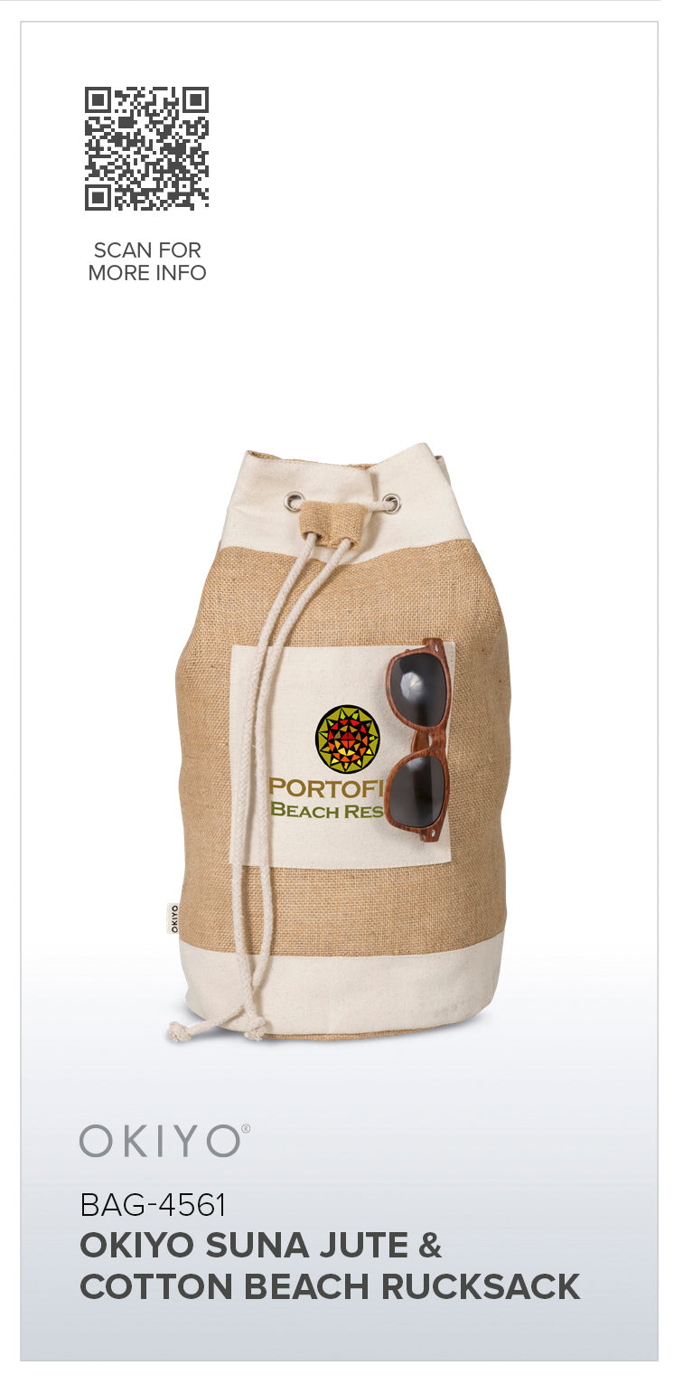 Okiyo Suna Jute & Cotton Beach Rucksack