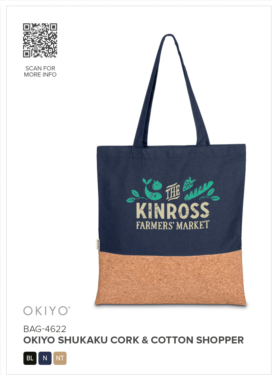 Okiyo Shukaku Cork & Cotton Shopper