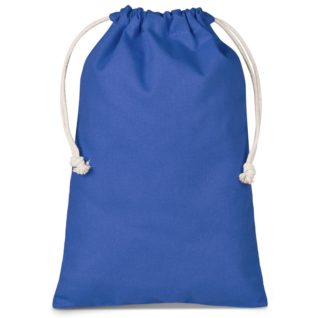 Allsorts Midi Cotton Drawstring Pouch - Blue