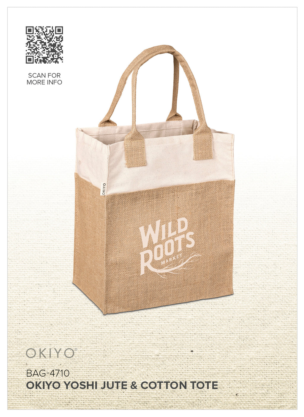 Okiyo Yoshi Jute & Cotton Tote