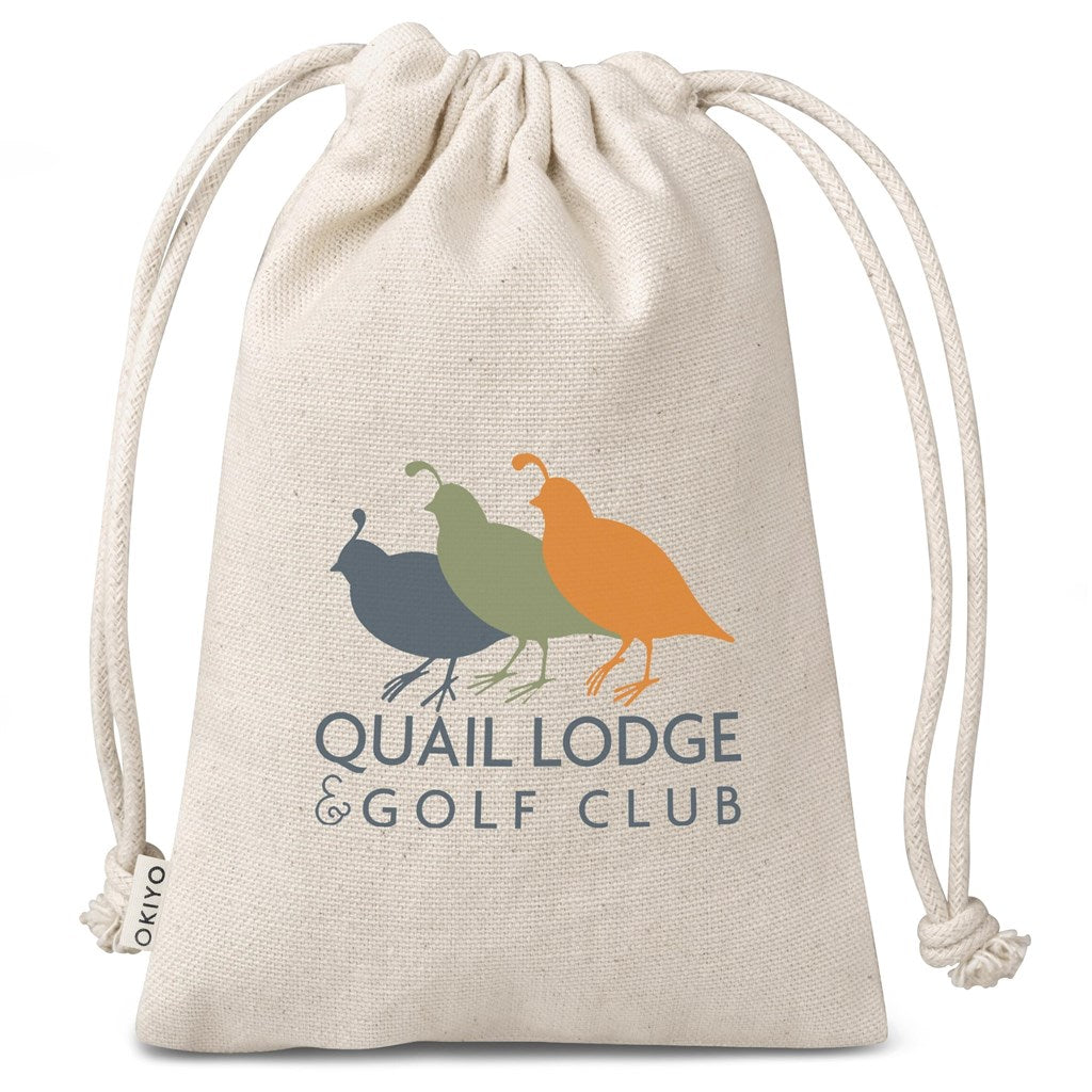 Okiyo Chikara Cotton Mini Drawstring Pouch