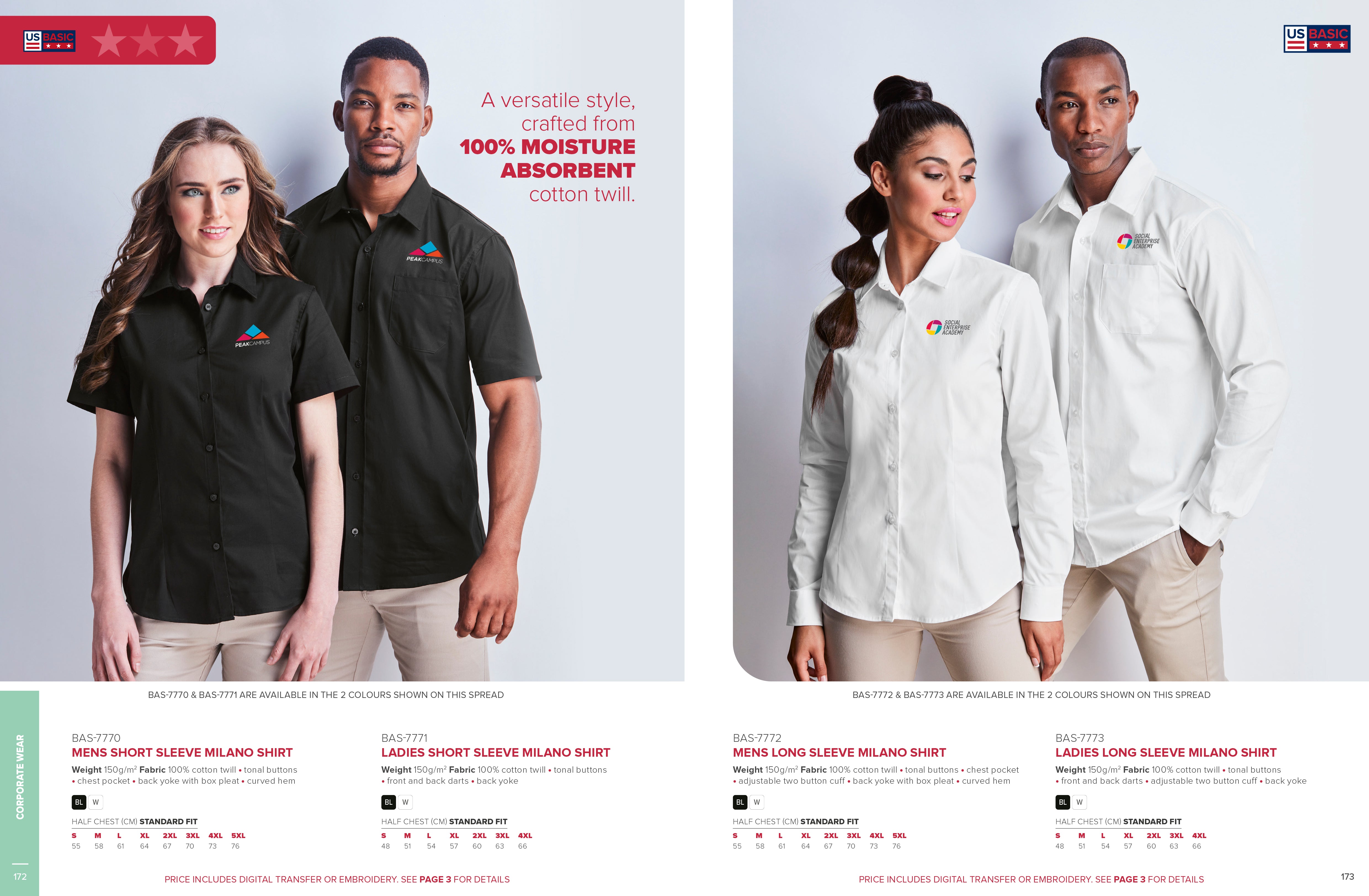 Ladies Long Sleeve Milano Shirt