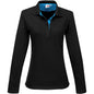 Ladies Long Sleeve Solo Golf Shirt - Aqua