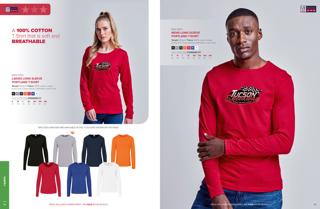 Mens Long Sleeve Portland T-Shirt