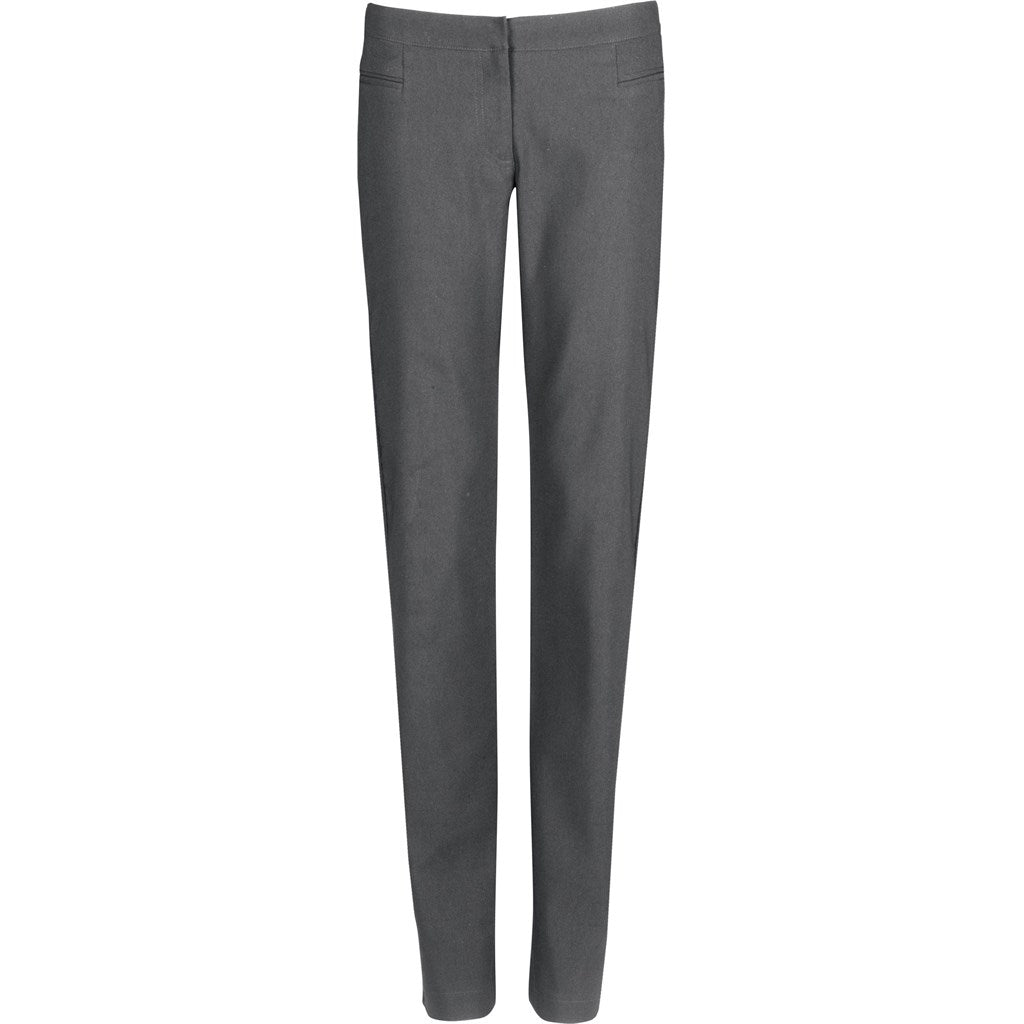 Ladies Cambridge Flat Front Pants - Grey