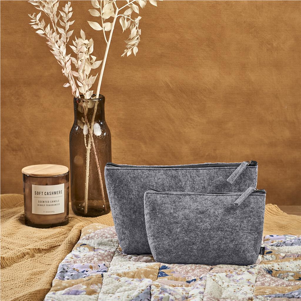 Okiyo Kesho RPET Felt Mini Cosmetic Bag