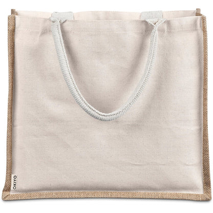 Okiyo Chinsai Maxi Jute & Cotton Tote