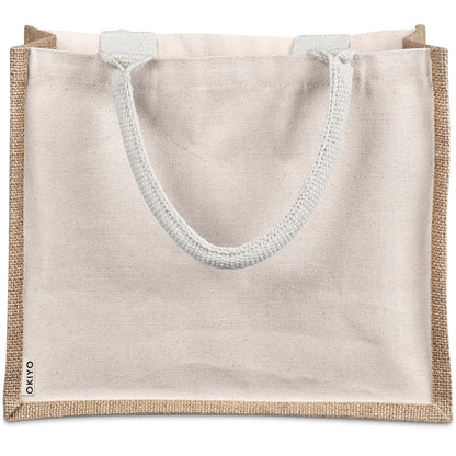 Okiyo Chinsai Midi Jute & Cotton Tote