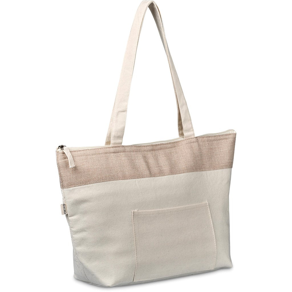 Okiyo Arshi Cotton & Jute 12 Can Lunch Cooler