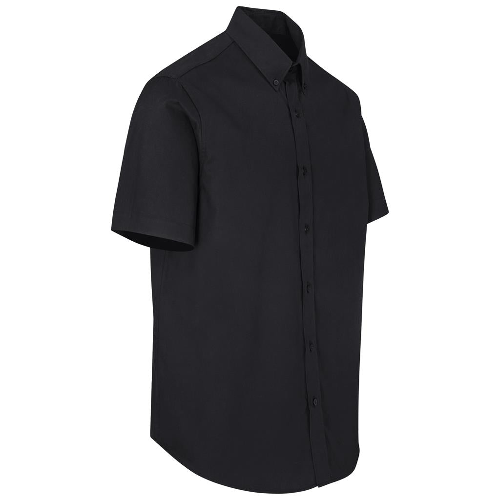 Mens Short Sleeve Brushed Cotton Twill Moderna Shirt